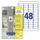 Avery Zweckform L7873 Sterk klevende etiketten A4 45,7x21,2mm 960 stuk