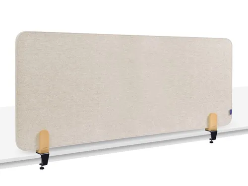 Elements Bureauscherm akoestisch 60x160cm Beige klemmen
