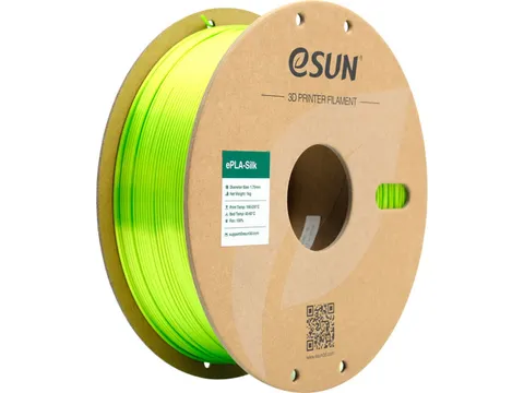 eSUN 3D printer Filament ePLA-Silk 1,75mm Lime Groen 1kg