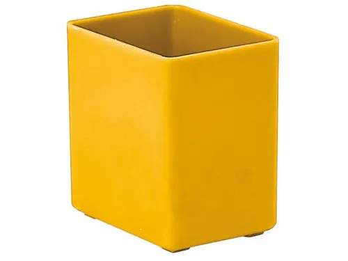 Inzetbak HxLxB 54x53x40mm Polystyreen Geel 50 stuks