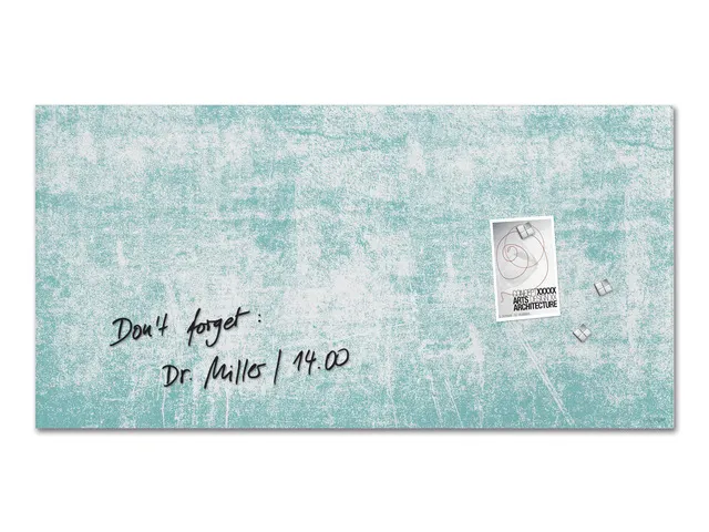 Glas Magneetbord Sigel Artverum Turquoise Wall mat 91x46cm