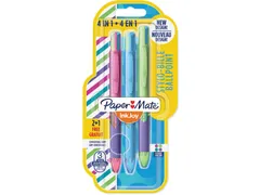 4kleuren balpen Inkjoy Quatro Joie De Vivre, blister 2 + 1
