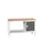 werkbank,HxBxD 930x1500x600mm,multiplexblad,4voeten,uitrusting: 1kast
