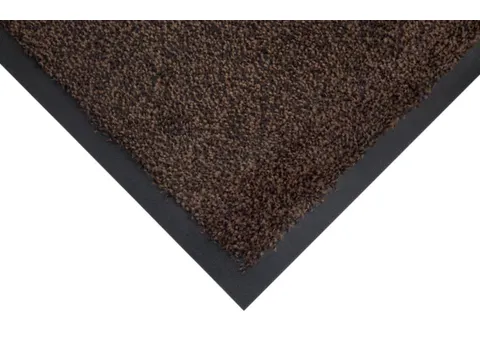 schoonloopmat,HxLxB 9x850x600mm,moeilijk ontvlambaar,nylon,zwart/bruin