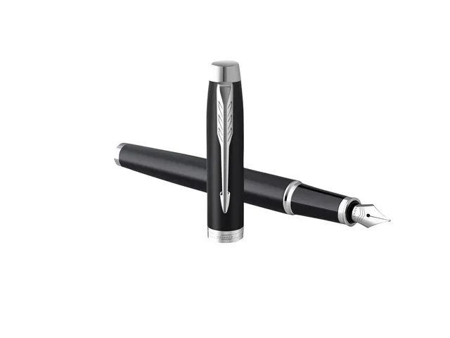 Parker IM Vulpen Matt Black CT Finish Medium Blauwe inkt