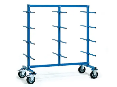 Draagarmwagens 4625-1 Dubbelzijdig 500kg 1600x800mm Ral5007 Pvc Slang