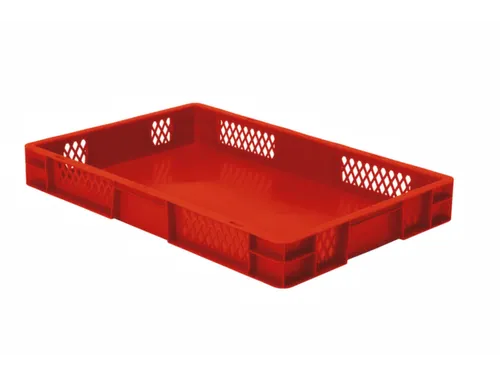 Euronorm-Stapelbak 14.5l H X L X B 75x600x400mm Rood