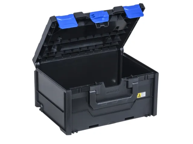 Assortimentskoffer,HxBxD 215x396x296mm,ABS,koffer zwart