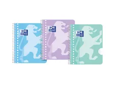 Collegeblok Oxford School A5+ lijn 17-gaats 160 pagina's 80gr pastel a