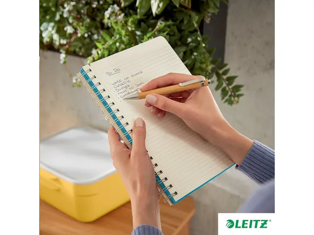 Notitieboek Leitz Cosy B5 lijn spiraal blauw