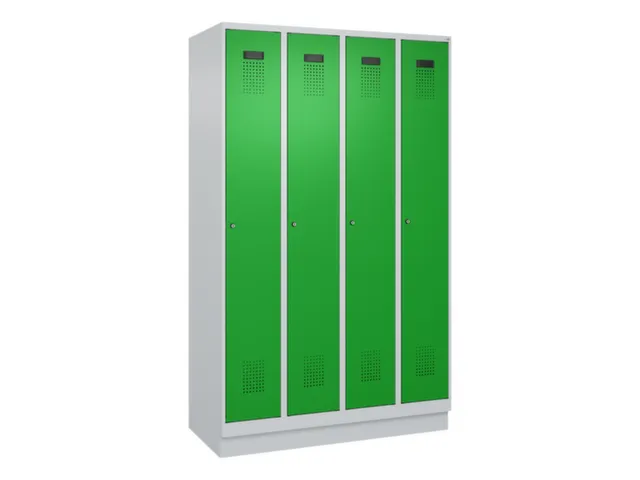 locker voor scheiding van kleding,HxBxD 1950x1200x500mm,4vak