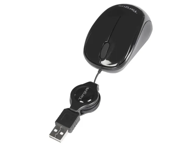 Targus AMU75EU Blue Trace mini Travel muis USB bedraad Zwart