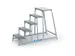 machine-opstapje bordes H 1000mm 5treden aluminium