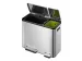 Ecocasa Recycler Pedaalemmer 30+15 Liter mat RVS