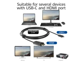 Kabel ACT USB-C naar HDMI 60Hz 2 meter - 6