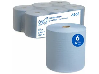 Scott 6668 handdoekrol Airflex 1-laags Blauw - 1