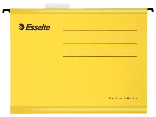 Hangmap Pendaflex Verticaal folio V-bodem geel - 5