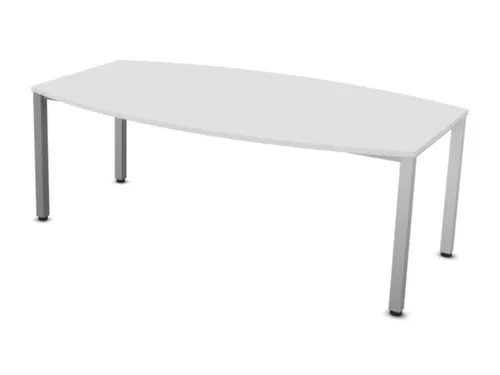 vergadertafel,HxBxD 740x2000x1200mm,vatvormig,Bl-wit