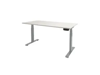Elektrisch Bureau Dextro Plus 200x90cm Frame Alu Blad Krijtwit - 1