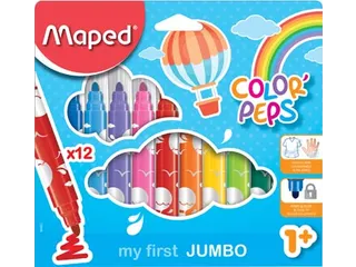 viltstift Color'Peps Jumbo Early Age 12 stuks - 1