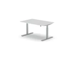 Elektrisch ihv bureau,HxBxD 650-1310x1400x900mm,blad wit