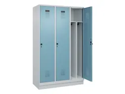 locker voor scheiding van kleding,HxBxD 1950x1200x500mm,3vak