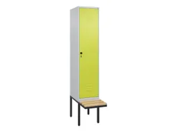 locker voor scheiding van kleding,HxBxD 2120x400x815mm,1vak