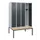 locker met bank,HxBxD 1950x1200x815mm,4vak,vak B 300mm,cilinderslot