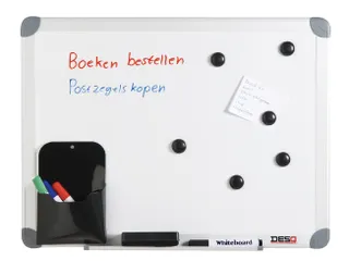Whiteboard Desq 600x900mm in kunststof draagtas - 1