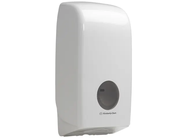Toiletpapierdispenser Kimberly Clark Aquarius gevouwen wit 6946