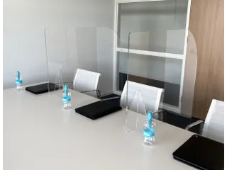 Plexiglas vergaderboogscherm 140x105cm - 3