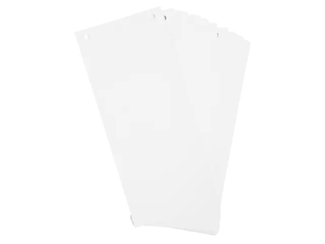 Tabstroken horiz180g perfo 105X240 wit