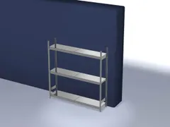 breedvakstelling,grondveld,HxBxD 2000x2070x435mm,vakl. 350kg