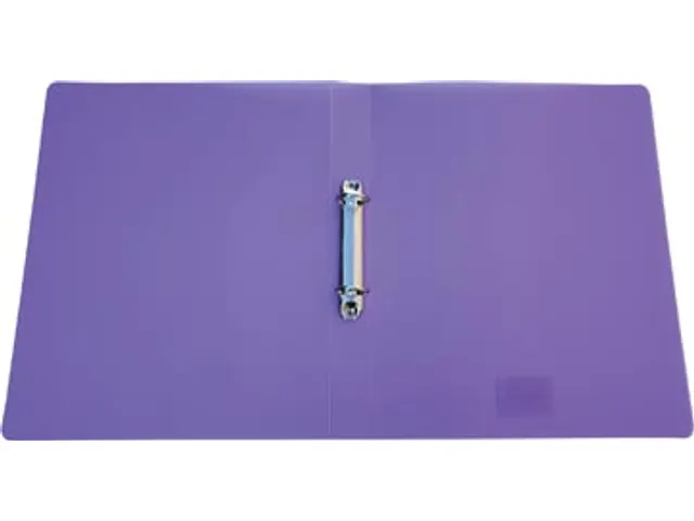 ringmap, voor ft A4, uit PP, 2 ringen van 25mm, transparant paa