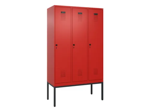 locker voor scheiding van kleding,HxBxD 2120x1200x500mm,3vak