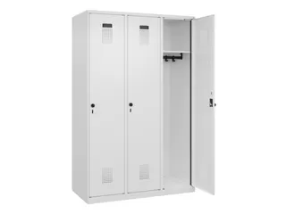 locker,HxBxD 1850x1200x500mm,3vak,vak B 400mm,draaigrendel - 2