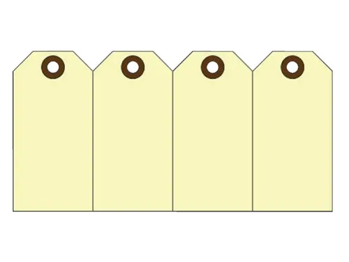 Label karton nr 1 200gr 35x70mm chamois 1000 stuks