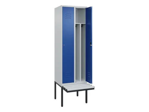 locker voor scheiding van kleding,HxBxD 2120x600x815mm,2vak