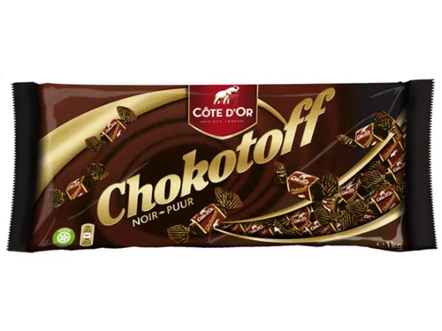 Chokotoff toffee puur chocolade 1kg