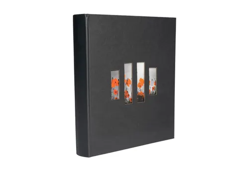 Fotoalbum 60p Zwart 29x32cm MILANO Zwart