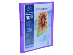 Ringmap Personaliseerbaar PP Kreacover A4 2R 15mm paars