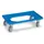 Bakonderwagen 250kg Laadvloer Lxb 600x400mm Rubberen Wielen Blauw