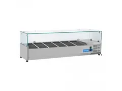 COOL HEAD Koelvitrine 6x 1/3 GN glasopzet