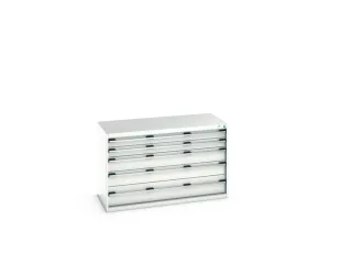 ladekast 800x1300x650mm 5laden zware lasten RAL7035 front RAL7035 - 7