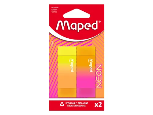 Gum Maped Neon set à 2 stuks assorti