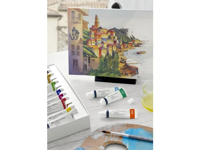 Olieverf Faber-Castell 12 tubes a 9ml