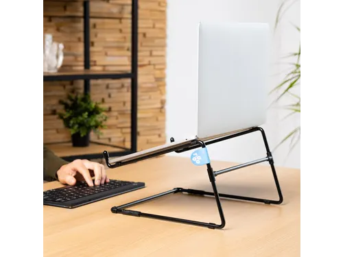 Laptopstandaard R-Go Steel Office voor 10-22 inch Zwart