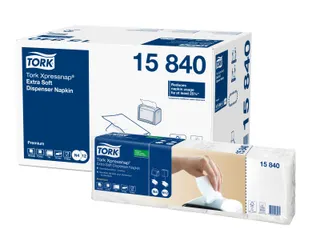 Tork Universal Gevouwen Servetten 15840 2-laags Wit 22x33cm 1/4 vouw - 1
