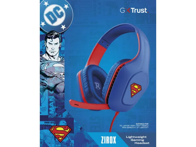 Trust GXT 415SM Zirox Gaming Headset bedraad Superman
