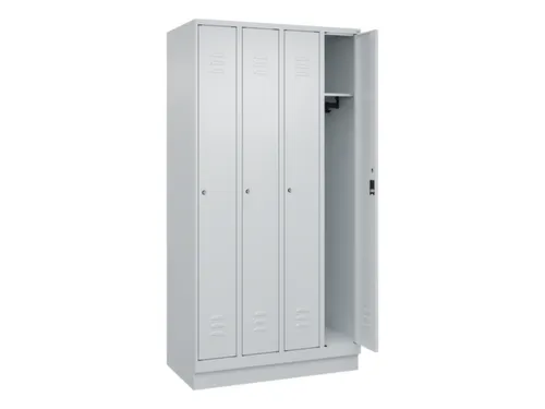 locker,HxBxD 1950x1000x500mm,4vak,vak B 250mm,cil.-slot,sokkel